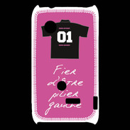 Coque Sony Xperia Typo Pilier gauche Bonus offensif-défensif Rose 2