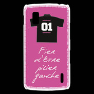 Coque LG Nexus 4 Pilier gauche Bonus offensif-défensif Rose 2