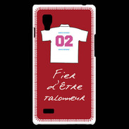 Coque LG Optimus L9 Talonneur Bonus offensif-défensif Rouge
