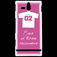 Coque Sony Xperia U Talonneur Bonus offensif-défensif Rose