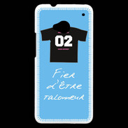 Coque HTC One Talonneur Bonus offensif-défensif Bleu 2