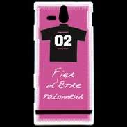 Coque Sony Xperia U Talonneur Bonus offensif-défensif Rose 2