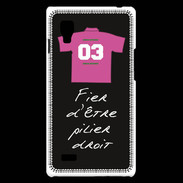 Coque LG Optimus L9 Pilier droit Bonus offensif-défensif Noir
