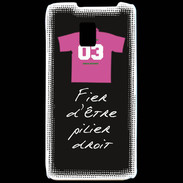 Coque LG P990 Pilier droit Bonus offensif-défensif Noir