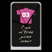 Pendule de bureau Pilier droit Bonus offensif-défensif Noir