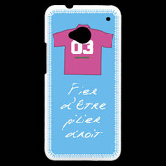Coque HTC One Pilier droit Bonus offensif-défensif Bleu