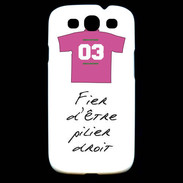 Coque Samsung Galaxy S3 Pilier droit Bonus offensif-défensif Blanc