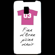 Coque LG P990 Pilier droit Bonus offensif-défensif Blanc