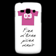 Coque Samsung Galaxy Ace3 Pilier droit Bonus offensif-défensif Blanc