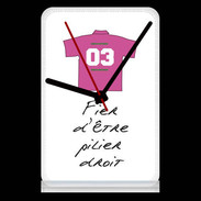 Pendule de bureau Pilier droit Bonus offensif-défensif Blanc