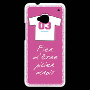Coque HTC One Pilier droit Bonus offensif-défensif Rose