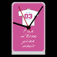 Pendule de bureau Pilier droit Bonus offensif-défensif Rose