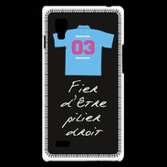 Coque LG Optimus L9 Pilier droit Bonus offensif-défensif Noir 2