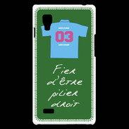 Coque LG Optimus L9 Pilier droit Bonus offensif-défensif Vert 2