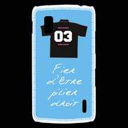 Coque LG Nexus 4 Pilier droit Bonus offensif-défensif Bleu 2