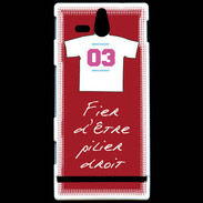 Coque Sony Xperia U Pilier droit Bonus offensif-défensif Rouge