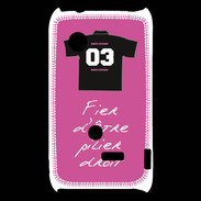 Coque Sony Xperia Typo Pilier droit Bonus offensif-défensif Rose 2