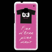 Coque HTC One Pilier droit Bonus offensif-défensif Rose 2