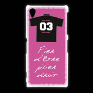 Coque Sony Xpéria Z1 Pilier droit Bonus offensif-défensif Rose 2