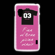 Coque LG L5 2 Pilier droit Bonus offensif-défensif Rose 2