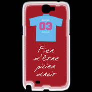 Coque Samsung Galaxy Note 2 Pilier droit Bonus offensif-défensif Rouge 2