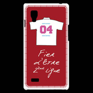 Coque LG Optimus L9 Deuxième ligne G Bonus offensif Rouge