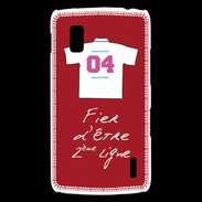 Coque LG Nexus 4 Deuxième ligne G Bonus offensif Rouge