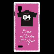 Coque LG Optimus L9 Deuxième ligne G Bonus offensif Rose 2