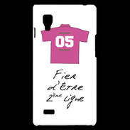 Coque LG Optimus L9 Deuxième ligne D Bonus offensif Blanc