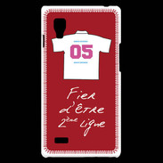 Coque LG Optimus L9 Deuxième ligne D Bonus offensif Rouge