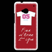 Coque HTC One Deuxième ligne D Bonus offensif Rouge