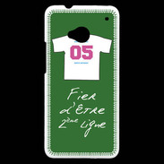 Coque HTC One Deuxième ligne D Bonus offensif Vert
