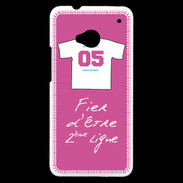 Coque HTC One Deuxième ligne D Bonus offensif Rose