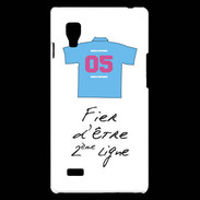 Coque LG Optimus L9 Deuxième ligne D Bonus offensif Blanc 2