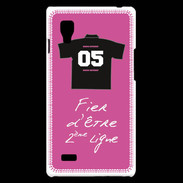 Coque LG Optimus L9 Deuxième ligne D Bonus offensif Rose 2