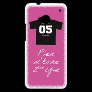 Coque HTC One Deuxième ligne D Bonus offensif Rose 2