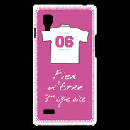 Coque LG Optimus L9 Troisième ligne G Bonus offensif-défensif Rose