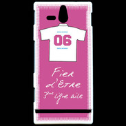 Coque Sony Xperia U Troisième ligne G Bonus offensif-défensif Rose