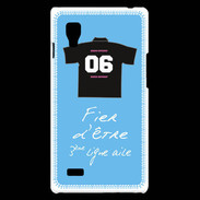 Coque LG Optimus L9 Troisième ligne G Bonus offensif-défensif Bleu 2