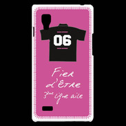 Coque LG Optimus L9 Troisième ligne G Bonus offensif-défensif Rose 2