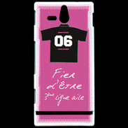 Coque Sony Xperia U Troisième ligne G Bonus offensif-défensif Rose 2