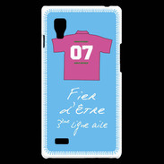 Coque LG Optimus L9 Troisième ligne D Bonus offensif-défensif Bleu