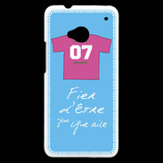 Coque HTC One Troisième ligne D Bonus offensif-défensif Bleu