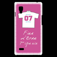 Coque LG Optimus L9 Troisième ligne D Bonus offensif-défensif Rose