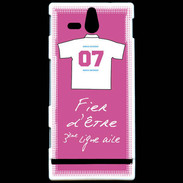 Coque Sony Xperia U Troisième ligne D Bonus offensif-défensif Rose