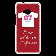 Coque HTC One Troisième ligne D Bonus offensif-défensif Rouge