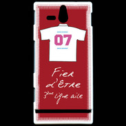 Coque Sony Xperia U Troisième ligne D Bonus offensif-défensif Rouge