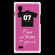 Coque LG Optimus L9 Troisième ligne D Bonus offensif-défensif Rose 2