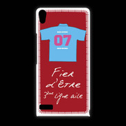 Coque Huawei Ascend P6 Troisième ligne D Bonus offensif-défensif Rouge 2