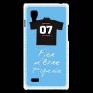 Coque LG Optimus L9 Troisième ligne D Bonus offensif-défensif Bleu 2